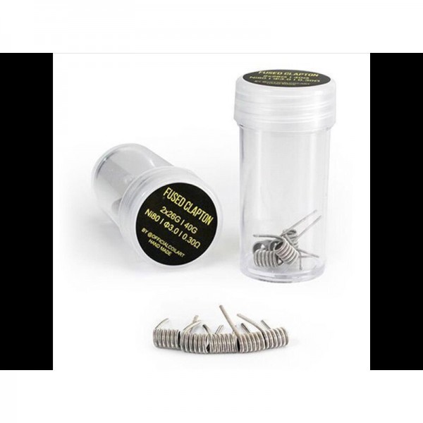 COILART - 5 x Handmade Fused Clapton Coil 0.3 Ohm (2x 26G/40G Ni80) - H3