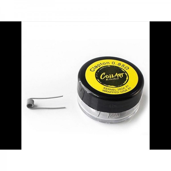 COILART - 10 x Prebuild Clapton Coil 0.85 Ohm - P26