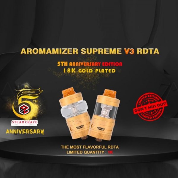 STEAMCRAVE - Aromamizer Supreme V3 Advanced  RDTA - 5th Anniversary Edition