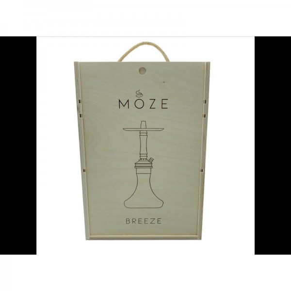 MOZE - Breeze Clear Premium Shisha Set Silver/Purple