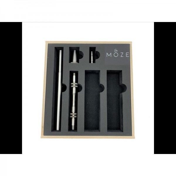 MOZE - Breeze Clear Premium Shisha Set Black