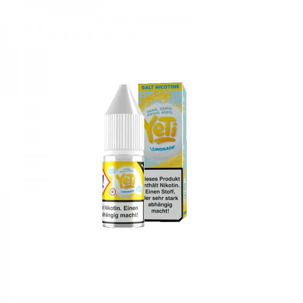 Yeti Lemonade Nikotinsalz Liquid mit Steuerzeichen 10ml