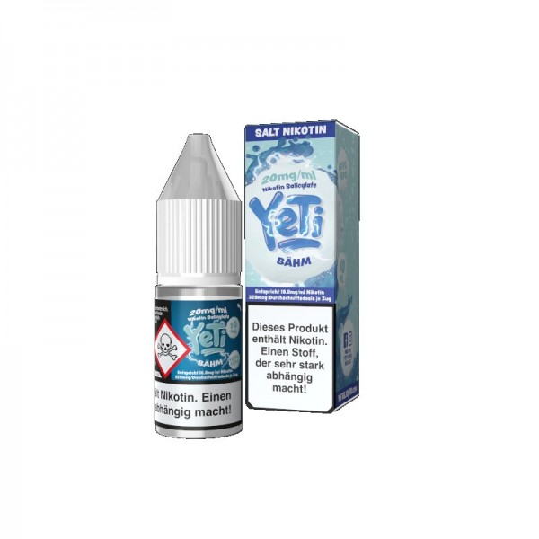 Yeti Bähm Nikotinsalz Liquid mit Steuerzeichen 10ml