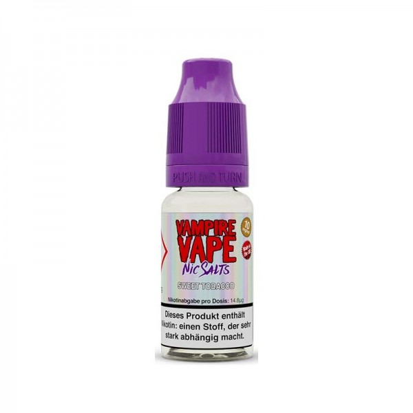 VAMPIRE VAPE - Sweet Tobacco Nikotinsalzliquid 10ml mit Steuerzeichen