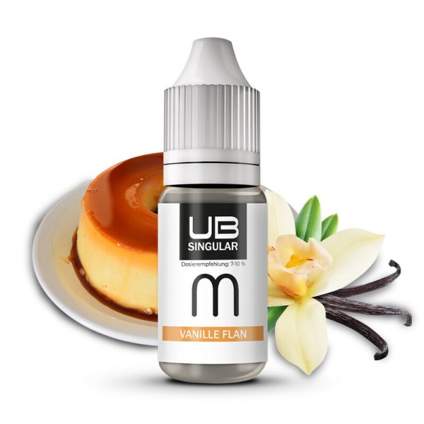 ULTRABIO SINGULAR - Vanille Flan Aroma 10ml mit Steuerzeichen