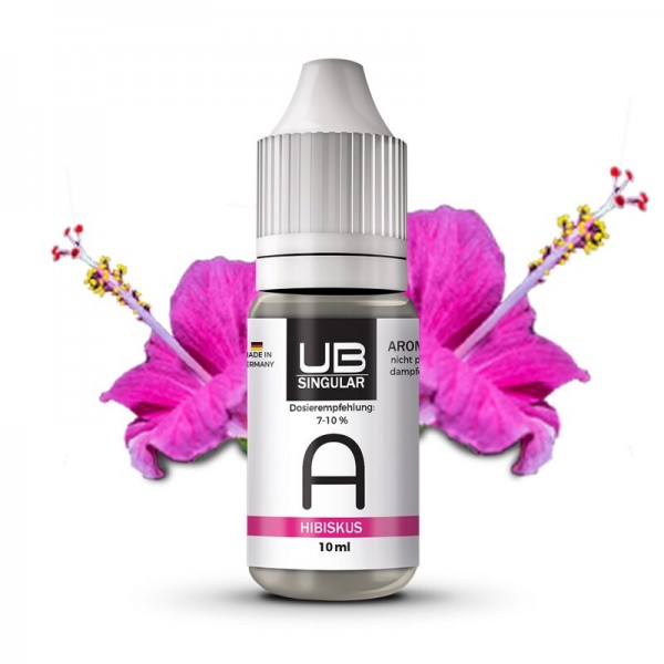 ULTRABIO SINGULAR - Hibiskus Aroma 10ml mit Steuerzeichen