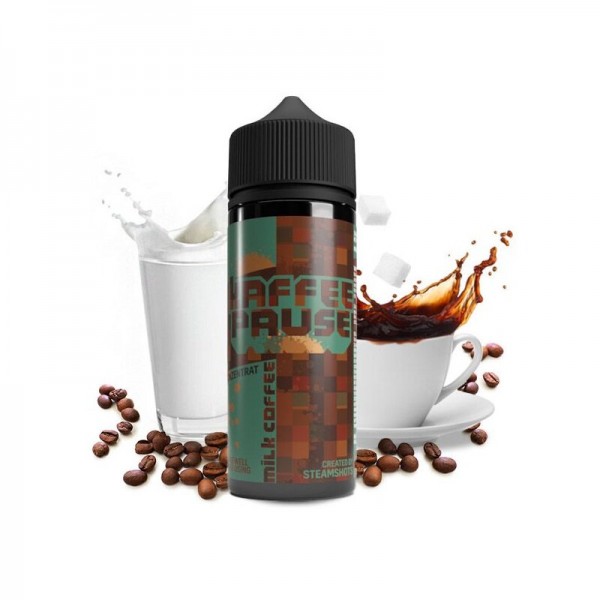 STEAMSHOTS - Kaffeepause Milk Coffee Longfill Aroma mit Steuerzeichen