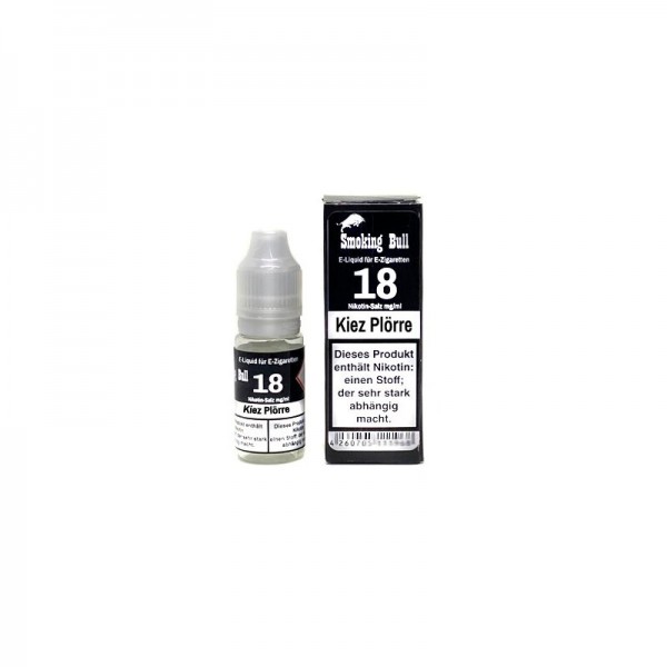 SMOKING BULL - Kiez Plörre Nikotin-Salz 10ml mit Steuerzeichen 18mg