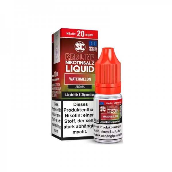 SC - RED LINE - Nikotinsalz Liquid Watermelon 10ml mit Steuerzeichen