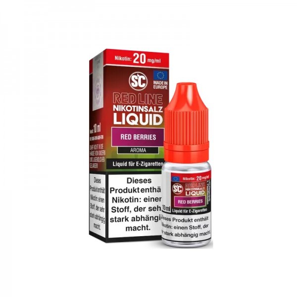 SC - RED LINE - Nikotinsalz Liquid Red Berries 10ml mit Steuerzeichen