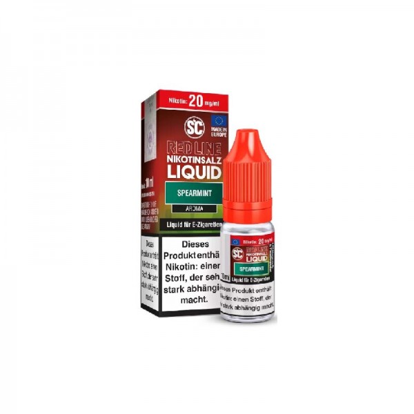 SC - RED LINE - Nikotinsalz Liquid Spearmint 10ml mit Steuerzeichen