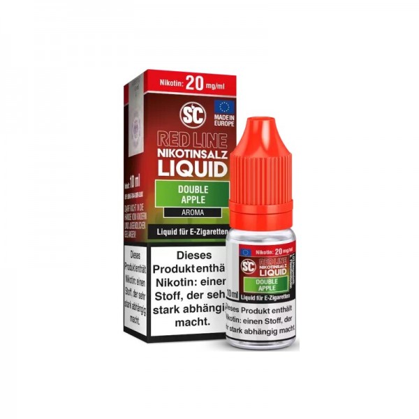 SC - RED LINE - Nikotinsalz Liquid Double Apple 10ml mit Steuerzeichen