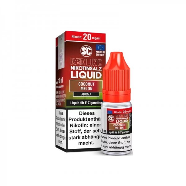 SC - RED LINE - Nikotinsalz Liquid Coconut Melon 10ml mit Steuerzeichen