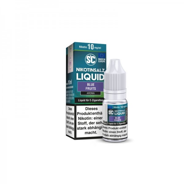 SC - Nikotinsalz Liquid Blue Fruits 10ml mit Steuerzeichen