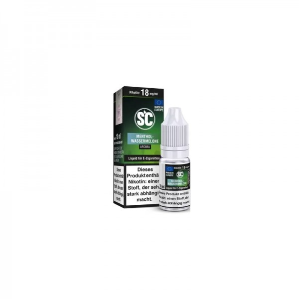 SC - Menthol-Wassermelone Liquid 10ml mit Steuerzeichen