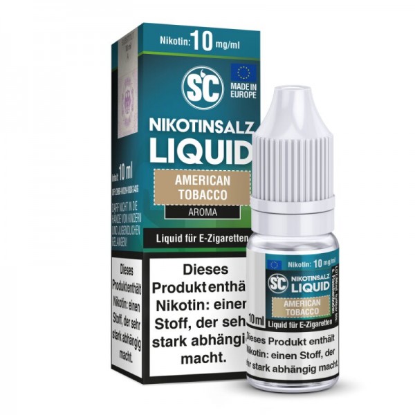 SC - Nikotinsalz Liquid American Tobacco 10ml mit Steuerzeichen