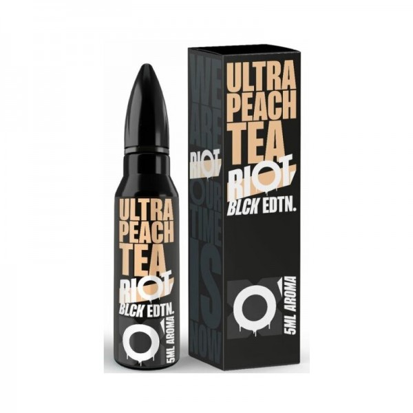 RIOT SQUAD - Black Edition - Ultra Peach Tea Longfill Aroma mit Steuerzechen