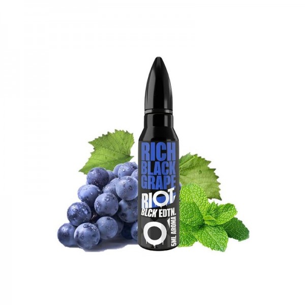 RIOT SQUAD - Black Edition - Rich Black Grape Longfill Aroma mit Steuerzeichen