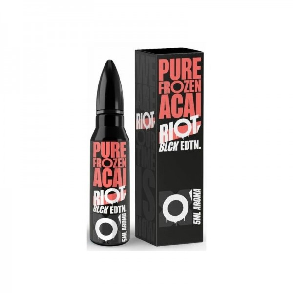 RIOT SQUAD - Black Edition - Pure Frozen Acai Longfill Aroma mit Steuerzeichen