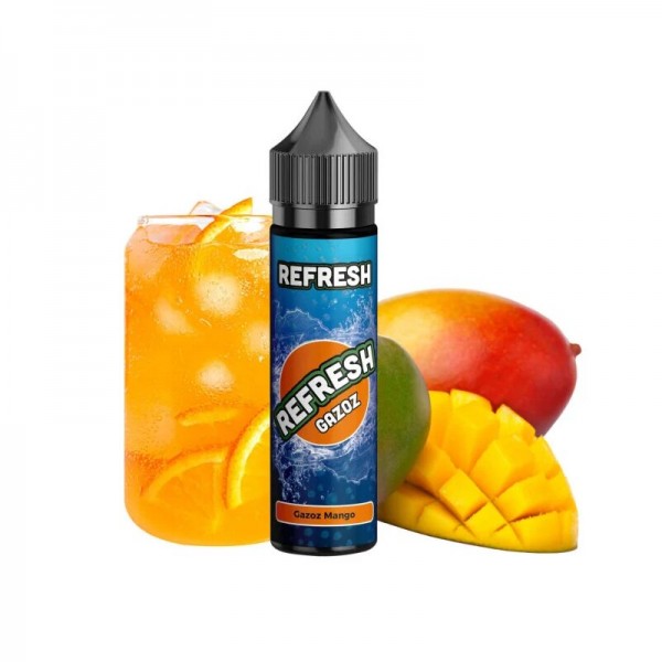 REFRESH - Refresh Gazoz - Gazoz Mango Longfill Aroma mit Steuerzeichen