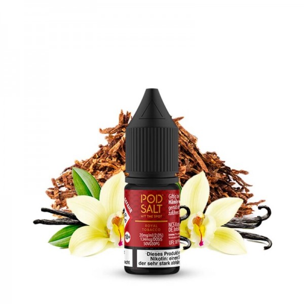 PODSALT - ORIGIN - ROYAL TOBACCO 10ml Nikotinsalzliquid mit Steuerzeichen