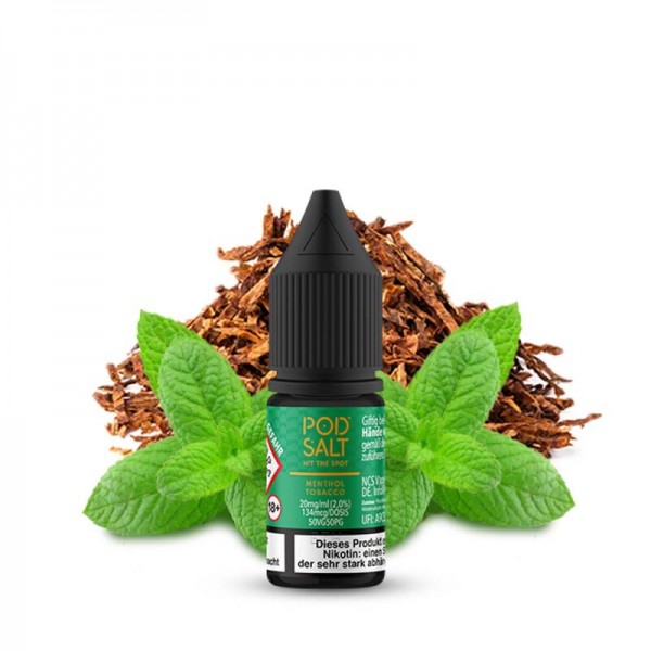 PODSALT - ORIGIN - MENTHOL TOBACCO 10ml Nikotinsalzliquid mit Steuerzeichen