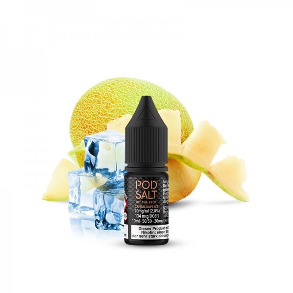 PODSALT - CANTALOUPE ICE 10ml Nikotinsalzliquid mit Steuerzeichen