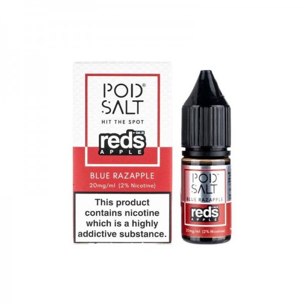 POD SALT - Reds Apple - Blue Razapple Ice Nikotinsalz Liquid mit Steuerzeichen