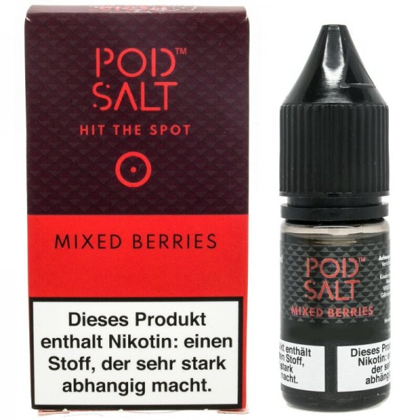 POD SALT - Mixed Berries Nikotinsalz Liquid mit Steuerzeichen