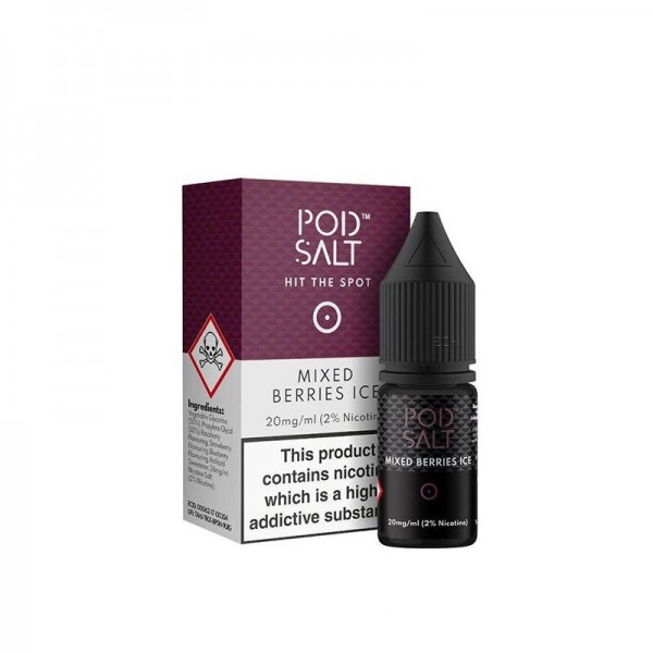 POD SALT - Mixed Berries Ice Nikotinsalz Liquid 10ml mit Steuerzeichen