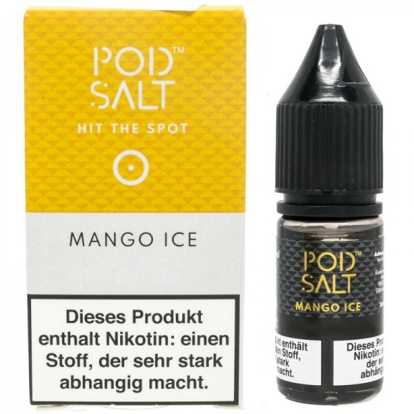 POD SALT - Mango Ice Nikotinsalz Liquid mit Steuerzeichen