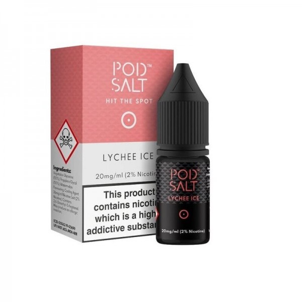 POD SALT - Lychee Ice Nikotinsalz Liquid mit Steuerzeichen