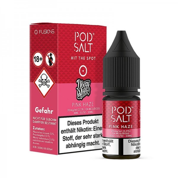 POD SALT - Fusion - Pink Haze Nikotinsalz Liquid mit Steuerzeichen