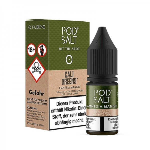 POD SALT - Fusion - Amnesia Mango Nikotinsalz Liquid mit Steuerzeichen