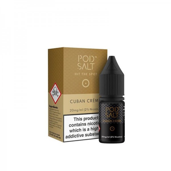 POD SALT - CBN Creme Nikotinsalz Liquid 10ml mit Steuerzeichen