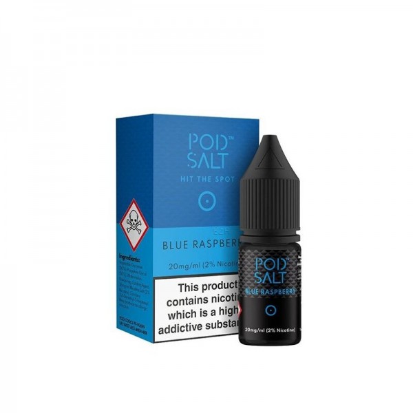 POD SALT - Blue Raspberry Nikotinsalz Liquid 10ml mit Steuerzeichen