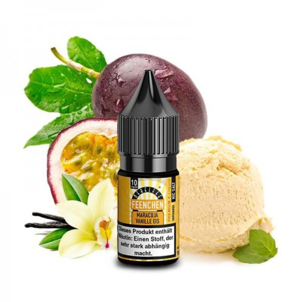 NEBELFEE - FEENCHEN - Maracuja Vanilleeis Nikotinsalzliquid 10ml mit Steuerzeichen