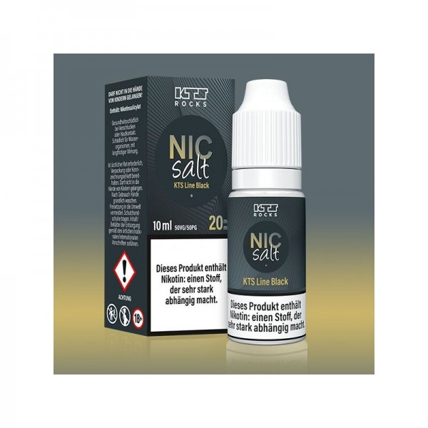 KTS -Line Black NicSalt 20mg/ml 10ml mit Steuerzeichen