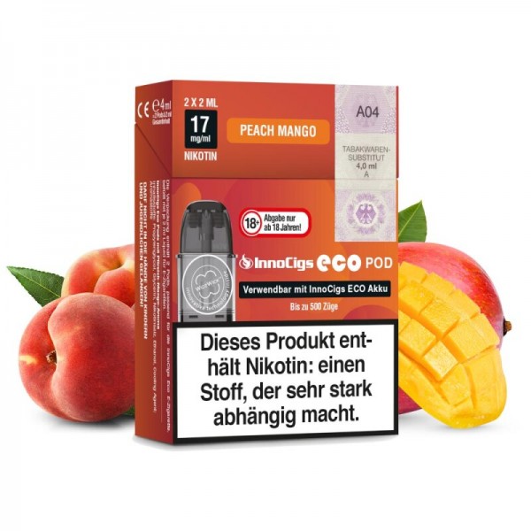 INNOCIGS - ECO Pod 2er Pack Peach Mango -4ml-