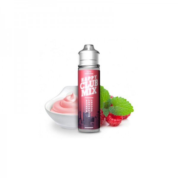 HAPPY CLUB MIX - Warsaw Raspberry Yogurt Longfill Aroma 10ml mit Steuerzeichen