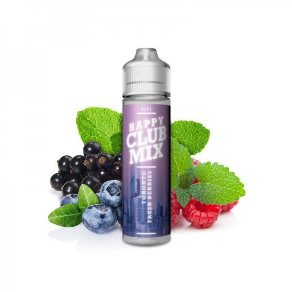 HAPPY CLUB MIX - Toronto Fresh Berries Longfill Aroma mit Steuerzeichen