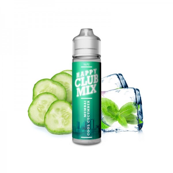 HAPPY CLUB MIX - Mumbai Cool Cucumber Longfill Aroma mit Steuerzeichen