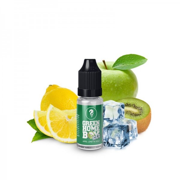 GREEN HOMEBOY ICED BY Classic Dampf Nikotinsalzliquid 10ml mit Steuerzeichen