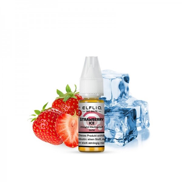 ELFBAR - ELFLIQ - STRAWBERRY ICE Nikotinsalzliquid 10ml mit Steuerzeichen