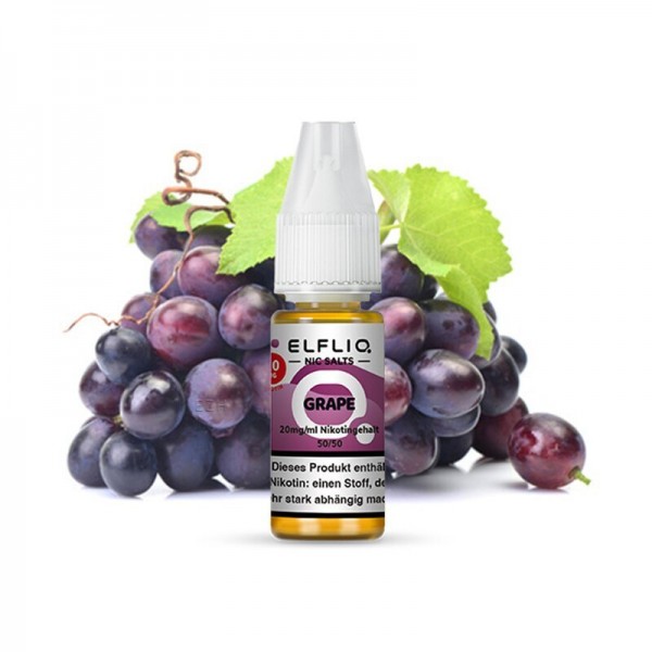 ELFBAR - ELFLIQ - GRAPE Nikotinsalzliquid 10ml mit Steuerzeichen