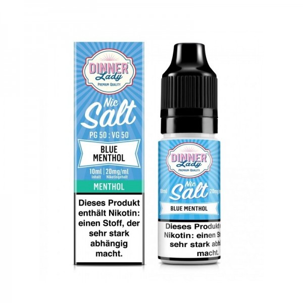 DINNER LADY - Blue Menthol NicSalt mit Steuerzeichen