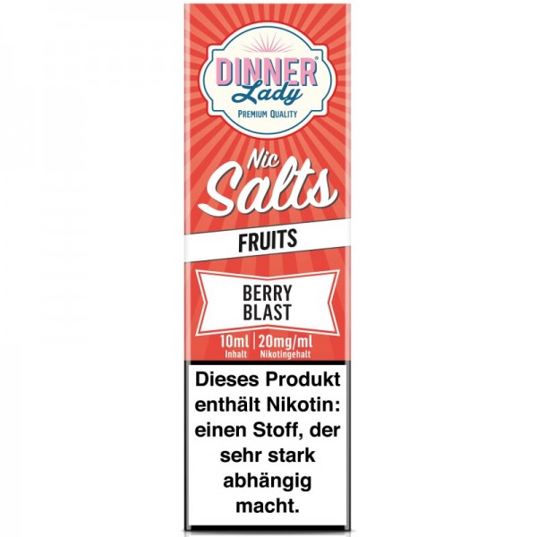 DINNER LADY - BERRY BLAST SALT NIC 20mg / 10ml mit Steuerzeichen