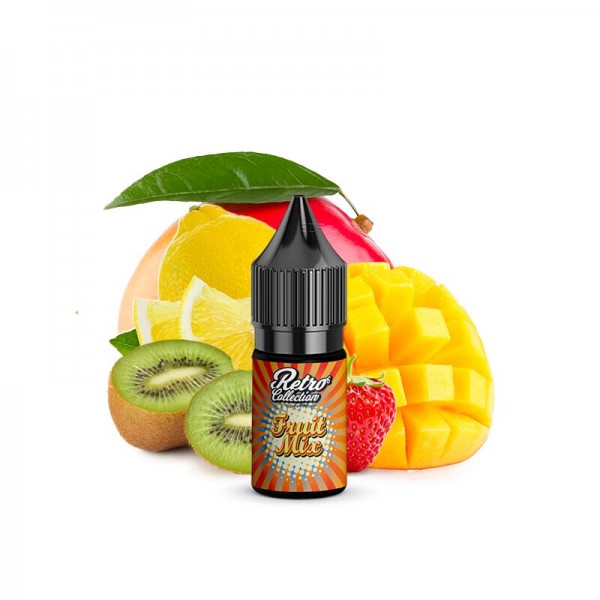 DAMPFSTAR LIQUIDS - RETRO COLLECTION - Fruit Mix Nikotinsalzliquid mit Steuerzeichen