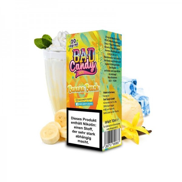 BAD CANDY - Banana Beach Nikotinsalz 10ml/ 10mg / 20mg mit Steuerzeichen